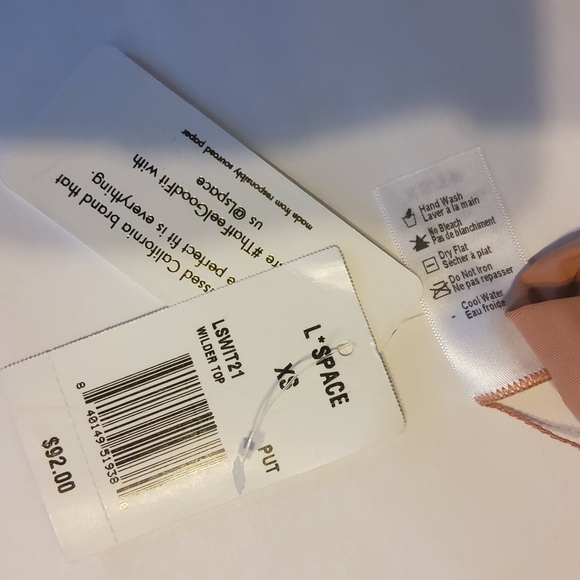 New L*Space Wilder Bikini Swimsuit Top - Picture 11 of 12